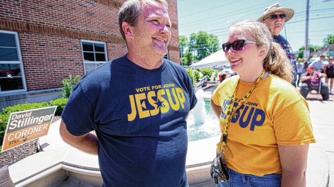 New Hancock County, IN Councilman John Jessup with his daughter, whom he sexually assaulted