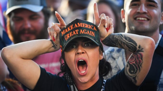 MAGA lady yelling