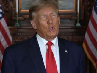 Donald Trump making that stupid face he makes